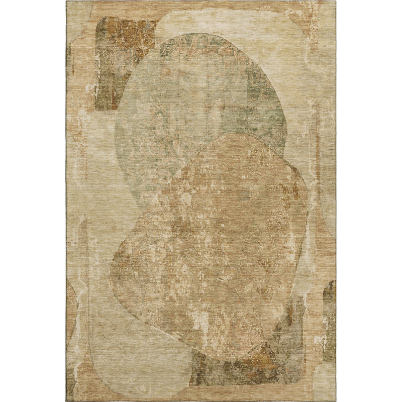 Premium Machine Washable Marasco AMF1635 Modern Rug, Rectangle 10' x 14'