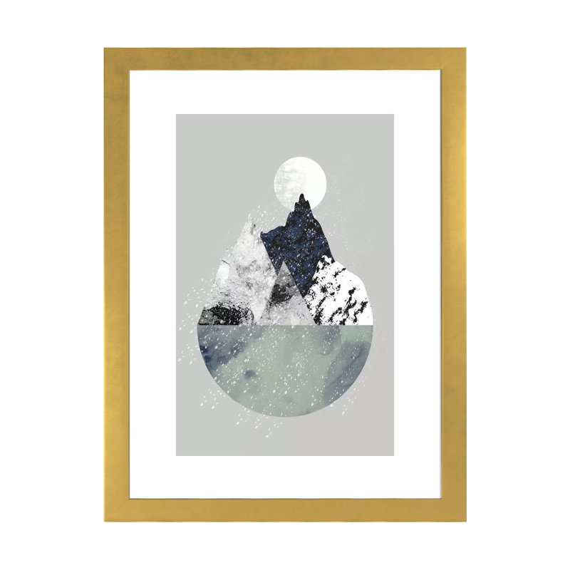 «Winter» - reproduction, H 32 po x l 24 po x P 1 po, Papier beaux-arts encadré doré