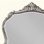 Miroir antique à finition platine