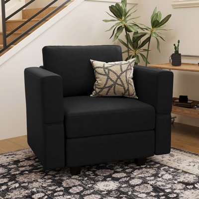 Fauteuil de rangement en simili cuir Colusa