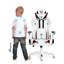 DIABLO CHAIRS White/Black Executive Chair with Wheels
