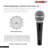 5 Core Microphone Professional Unidirectional Dynamic Neodymium Mic w/ ON/OFF Switch, Cable Clip
