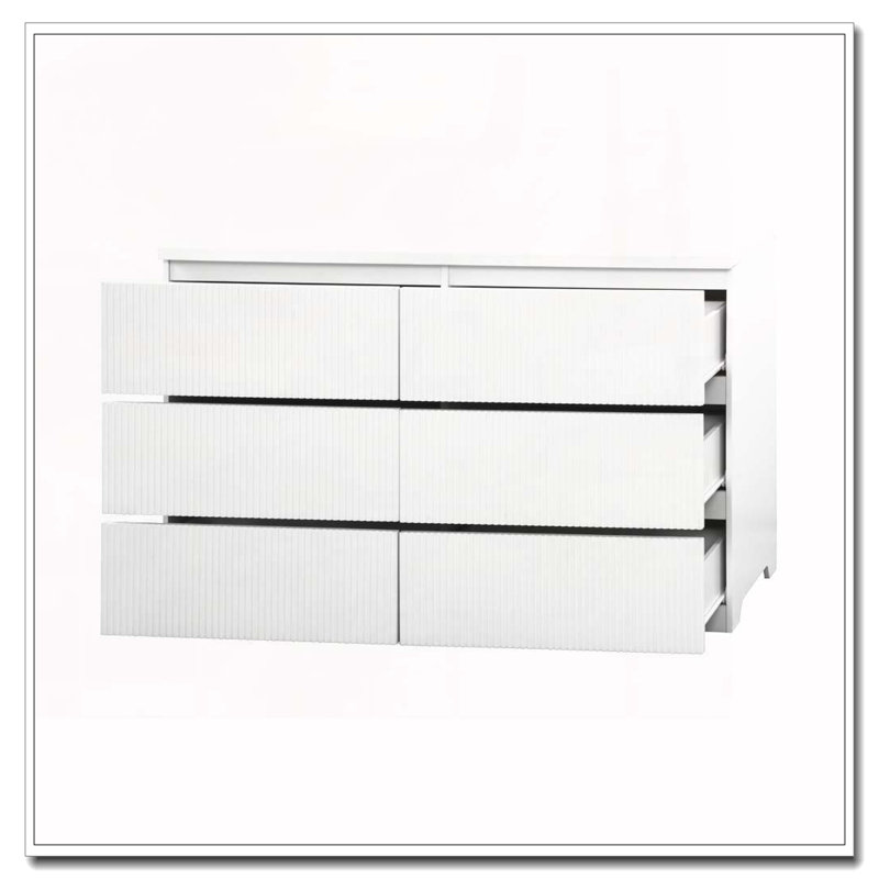 Commode 6 tiroirs blanche