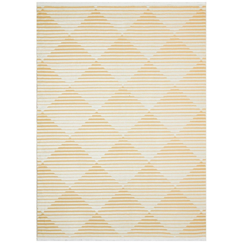 Sipsey Rectangle Geometric Flokati Indoor / Outdoor, Rectangle 190 x 290cm