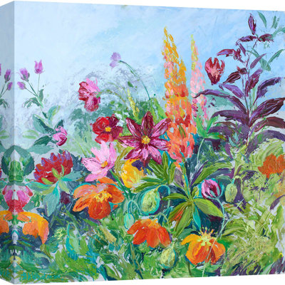 Floral Painting: Wild And Wonderful IV by Nel Whatmore - Wrapped Canvas Print