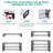 Freestanding Spice Rack with Adjustable Racks