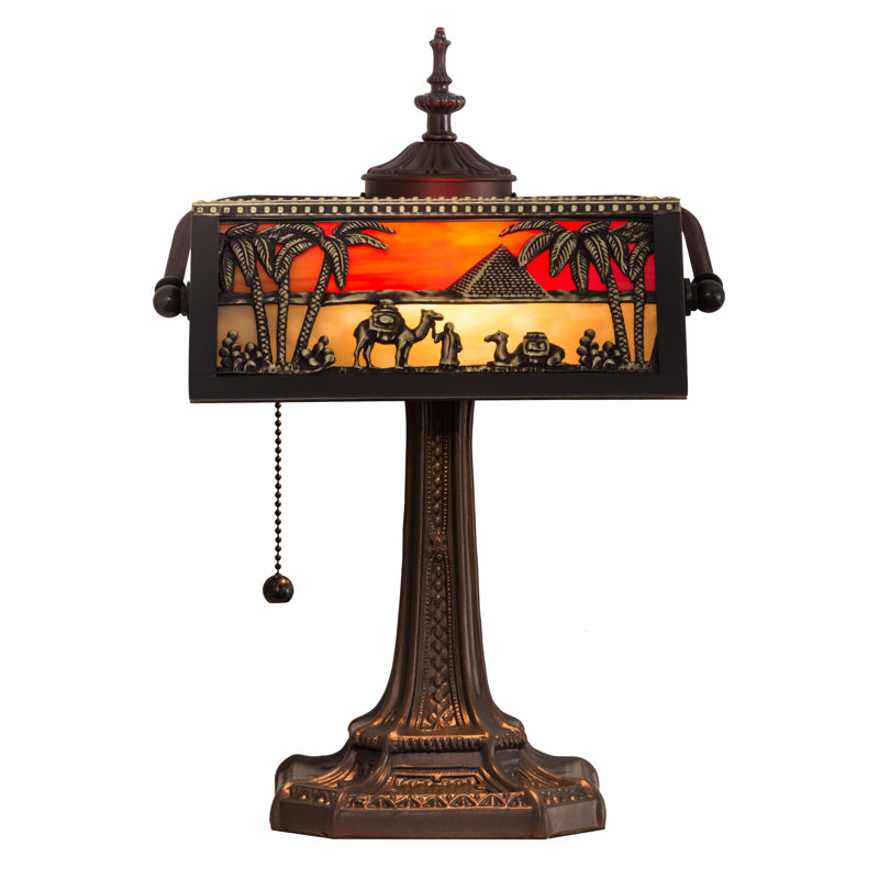 Lampe de banquier mission 15,5 "H Camel