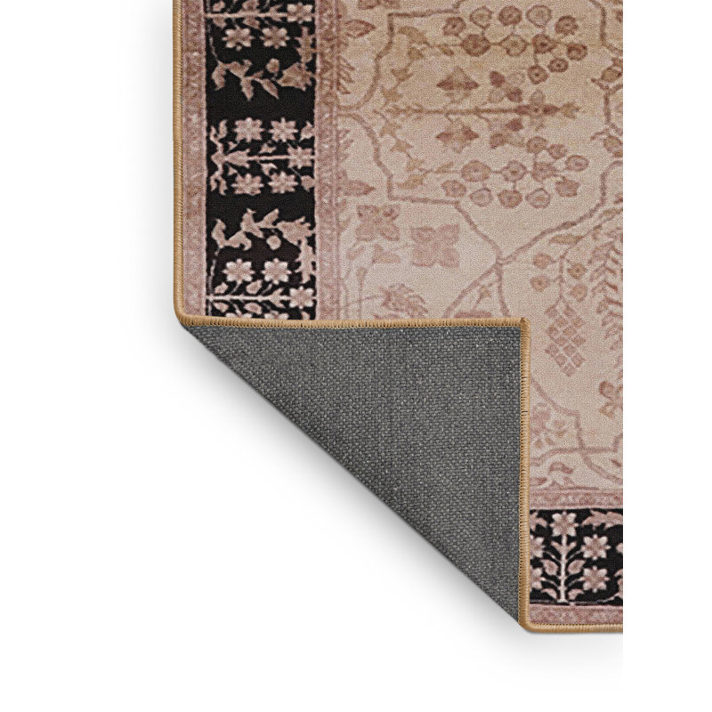 Tapis beige / noir Skaghi, Rectangle 5 pi x 8 pi