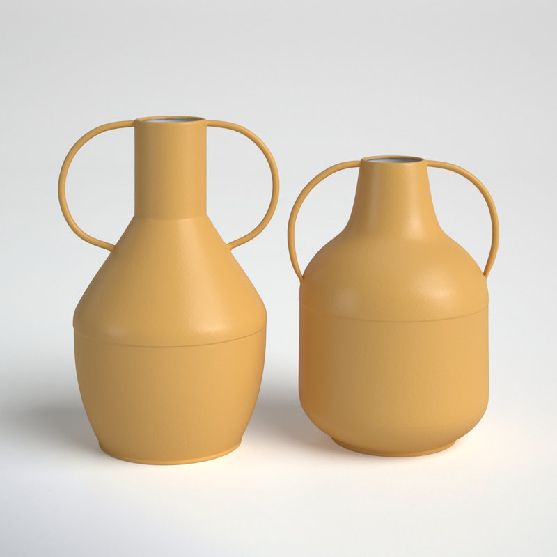 Eddard 13.8'' Metal Table Vase