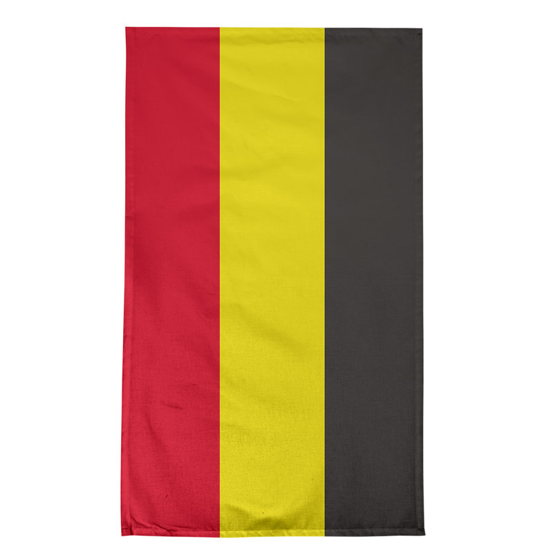 Anaheim Stripe Tea Towel Kitchen Towel, Poly Twill, Red/Yellow/Black