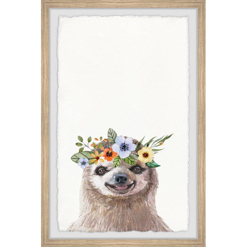 Onamia, impression encadrée de fleurs, H 24 po x l 16 po x P 1,5 po