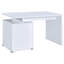 Bureau réversible blanc à 2 tiroirs-1156506297