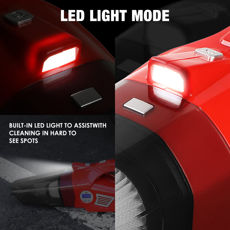 DNA Motoring Plug-in Dry Vacuum, Red