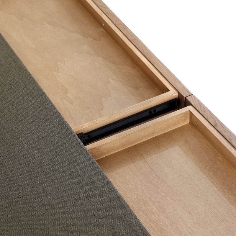 Jane Writing Desk, Dark Green Lacquered Linen