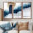 Toile avec cadre flottant brun