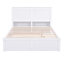 Lit plateforme avec rangement et tablettes gigognes, gigogne simple, conception durable et peu encombrante