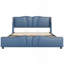 Structure de lit tapissier très grand en cuir, cadre de lit moderne avec tête de lit à oreilles, lit plateforme tapissier avec pied de lit ondulé, pas de sommier nécessaire, bleu antique-1342709885-1342709881