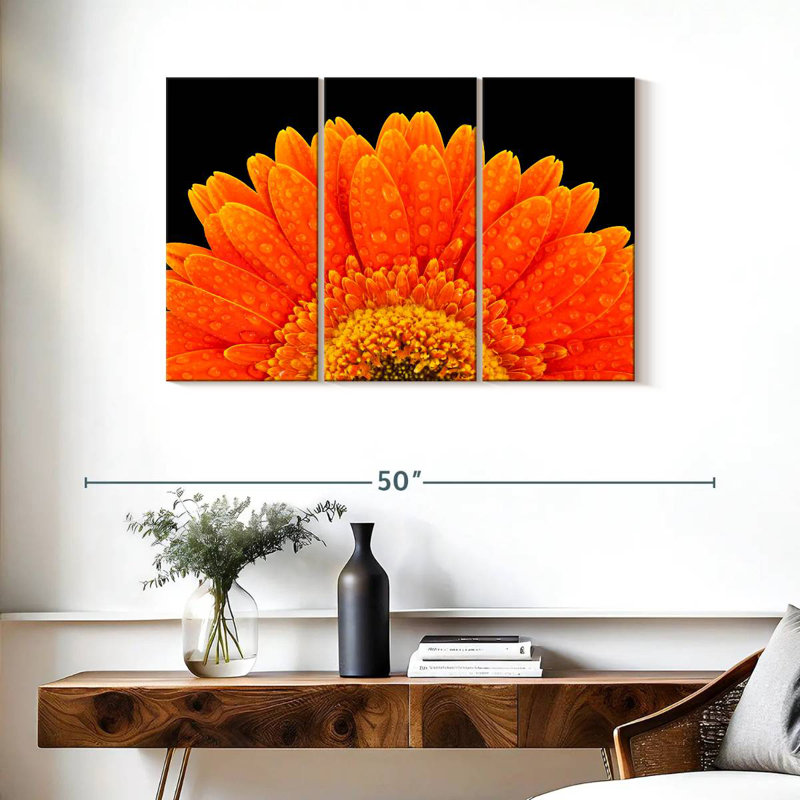 Harnek Gerbera Flower Dewdrops, 24" H x 38" W