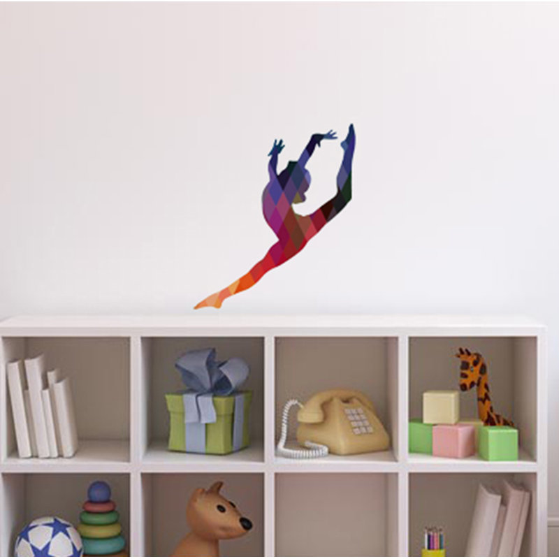 Adhésif décoratif gymnastique gymnastique, H 10 po x l 12 po