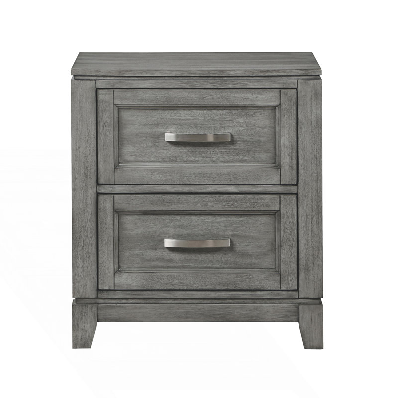 Table de chevet avec 2 tiroirs de rangement