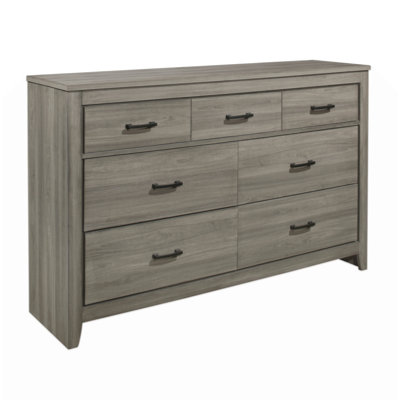 Transitional Look 1Pc Dresser Of 7 Drawers Industrial Rustic Modern Style Bedroom Furniture