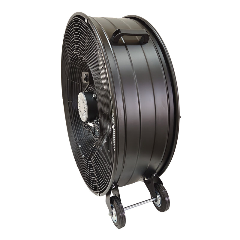 Ventilateur tambour haute vitesse de 30 po, ventilateur industriel robuste avec réglages à 2 vitesses, flux d'air puissant de 13520 pi³ / min, cordon d'alimentation de 5,9 pi pour atelier, garage, entrepôt - fabrication en métal noir