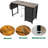 47"Office Desk With Power Outlet,3 Drawers,Side Pocket, Study Desk Easy To Assemble,Frame Stability Reversible For Home Desk, Company Computer Desk, Game Table,Vanity Table,-2131550390