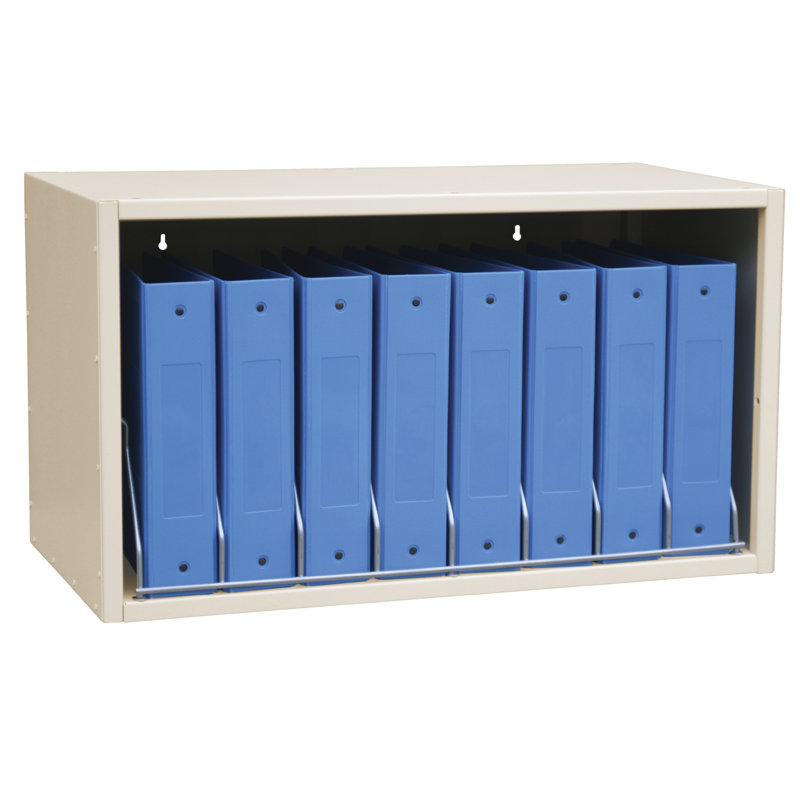 Metal Multimedia Filing Open, 12 Capacity, Beige, NO Lock