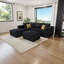 Canapé modulaire en L avec siège repose-pieds et canapé-lit modulaire 6 places SEAT - sans assemblage, support rembourré de mousse-451926973
