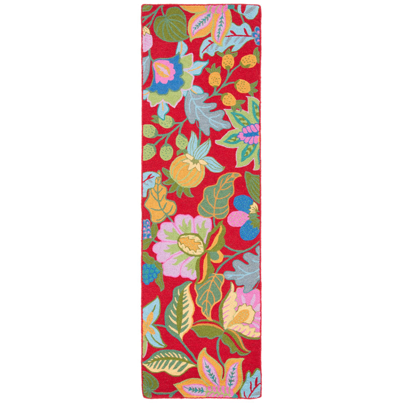 Arber Hand Tufted Wool Floral Rug, Runner 2'3" x 8'
