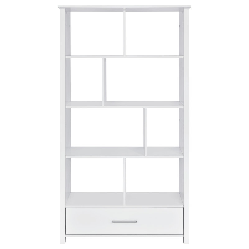 4-shelf Storage Bookshelf, Gloss White
