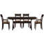 Ensemble de salle à manger extensible en bois massif 5 pièces Sarah-39921241-16804974