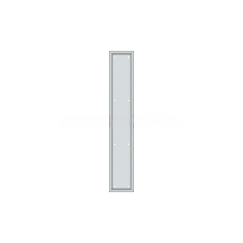 Door Sweep, Polished Chrome