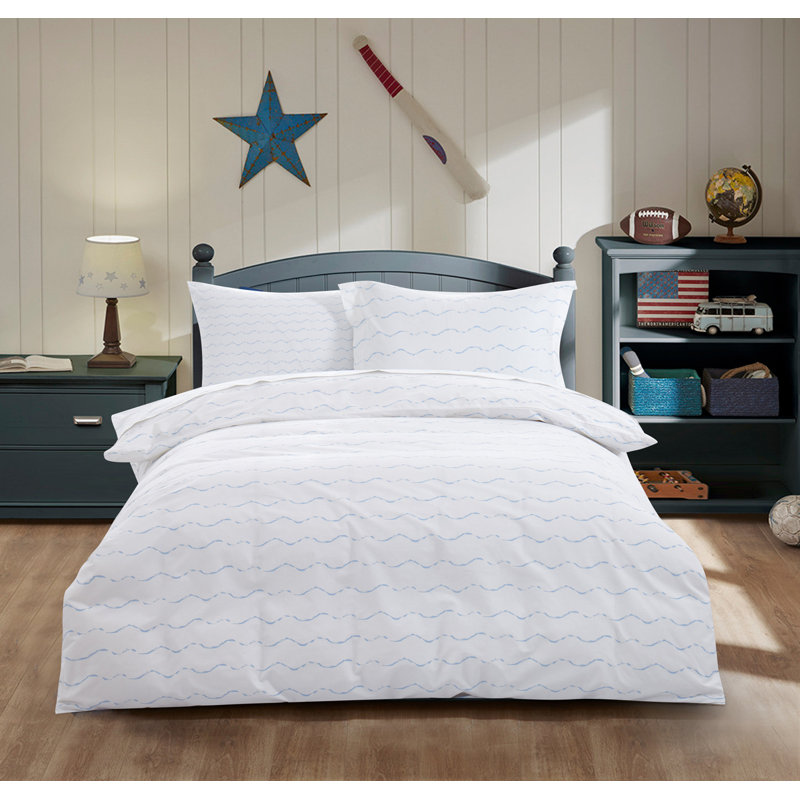 Ensemble de housse de couette South Waves, Couette double / double + 2 taies décoratives sta