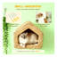Maison de chat à fixation murale - Lit pour animaux en coton naturel et moelleux pour un gain de place vertical