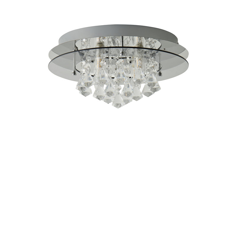 Grier Crystal Flush Mount, No
