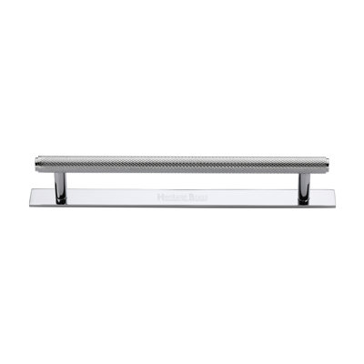 Heritage Brass Heritage Cabinet Pull Knurled Design with Plate