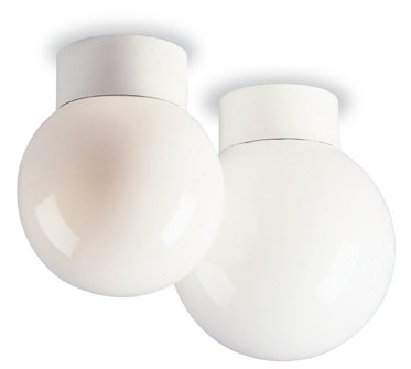 OPAL Glass Semi Flush Mount, 18cm H x 15cm W x 15cm D