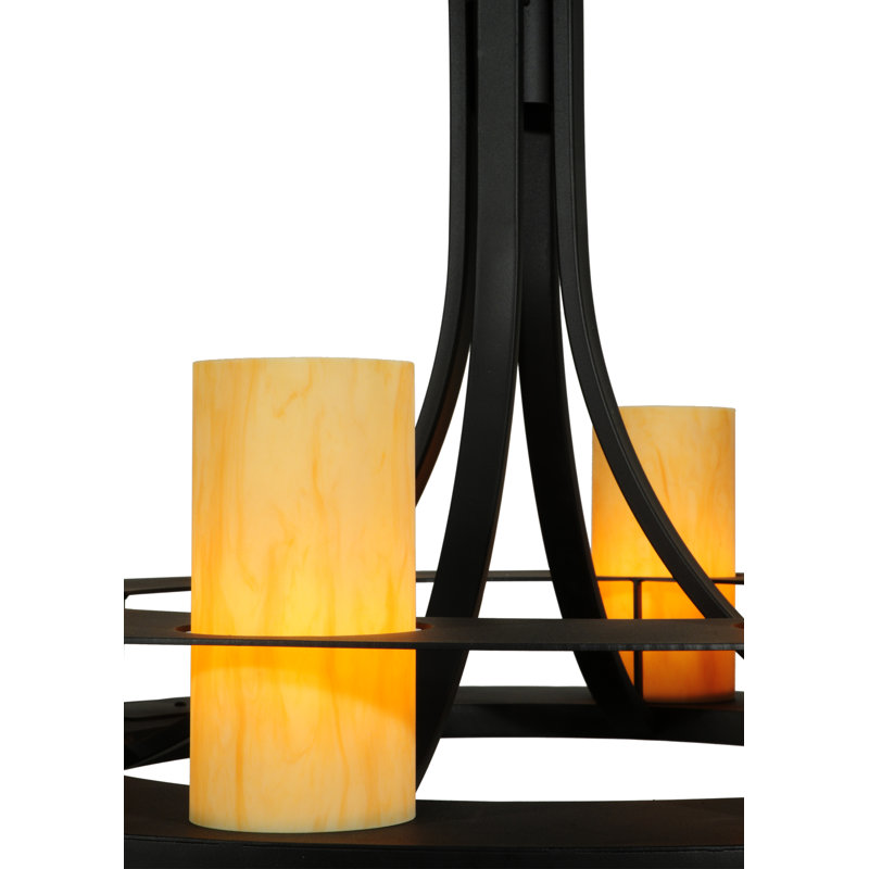 Greenbriar Oak 8 - Light Chandelier
