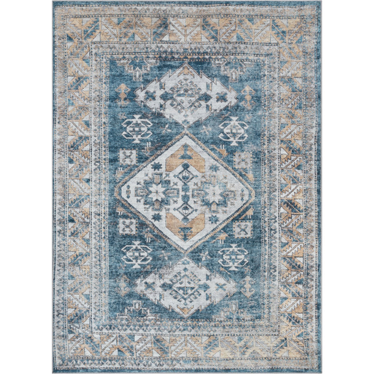 Tapis oriental bleu clair Eustice