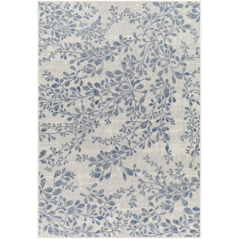 Monchat Floral Indoor / Outdoor Rug, Rectangle 2' x 3'