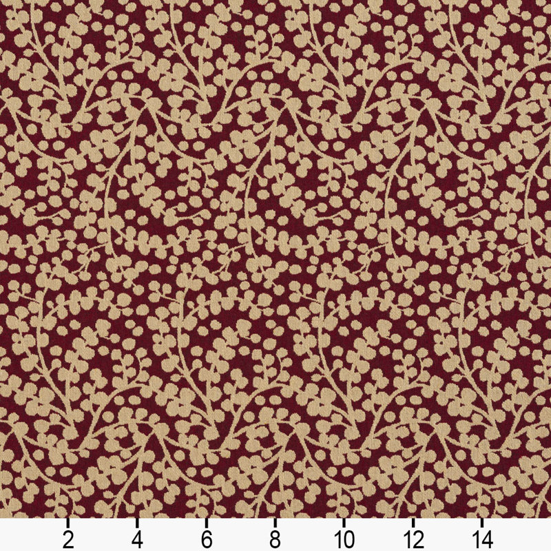 Tissu vines, Rouge 1