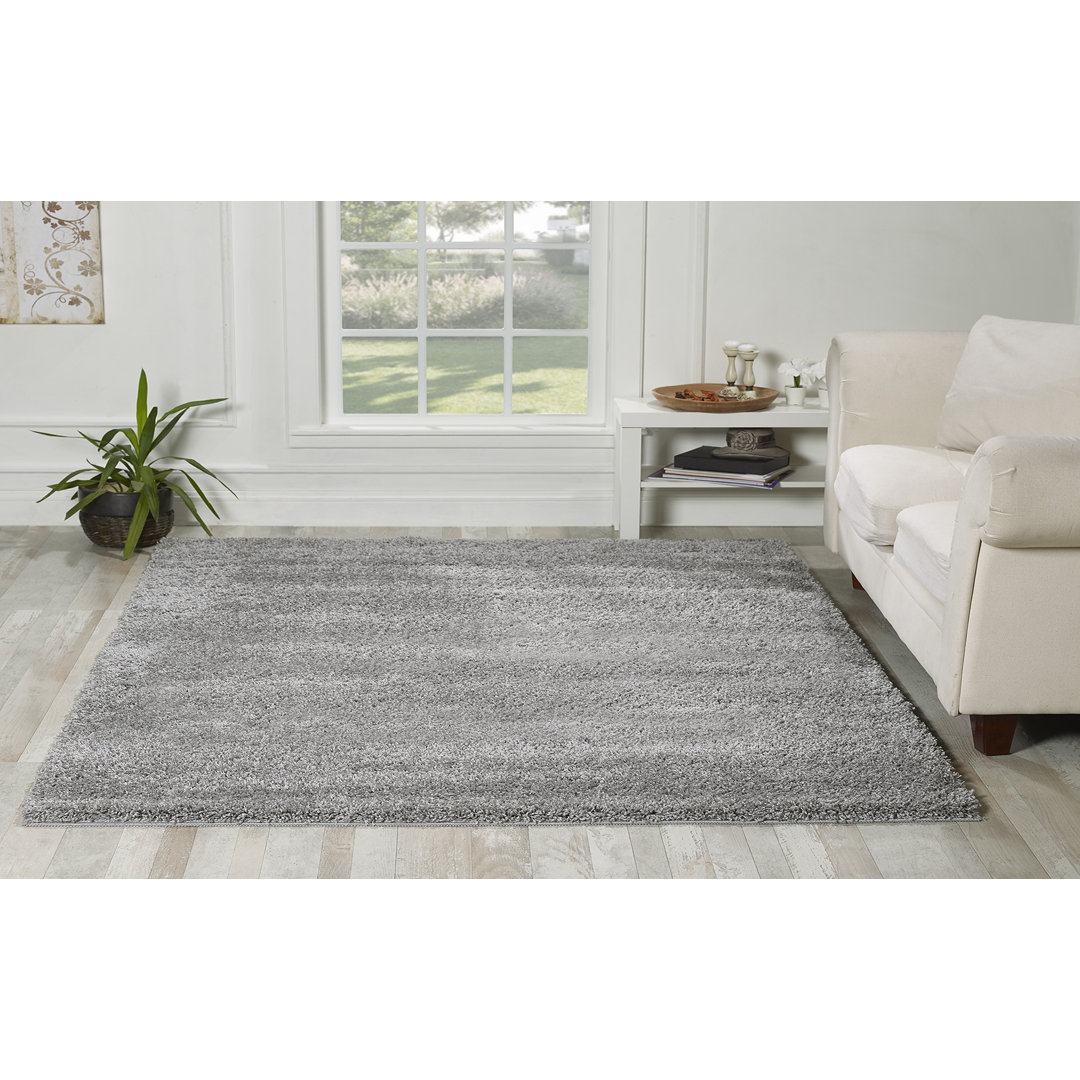 Vinita Florence Tufted Black/Purple Rug