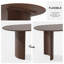 Table de salle à manger ovale en bois avec 2 pieds-1611329674-1611329679