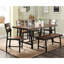 Black And Brown Dining Bench For Room In Oak Designs