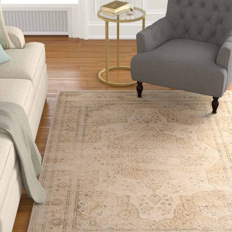 Tapis oriental performance rétro Mancia, Rectangle 4 pi x 5 pi 7 po