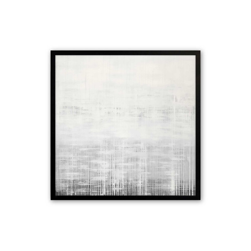 Whiteout Rhythm I, toile, Cadre photo simple noir satiné, H 13,5 po x l 13,5 po