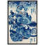 «Elegant Courtesans in Blue Kimono Ukiyo-e», reproduction d'art d'époque Edo, impression sur toile encadrée-123634304-123634300