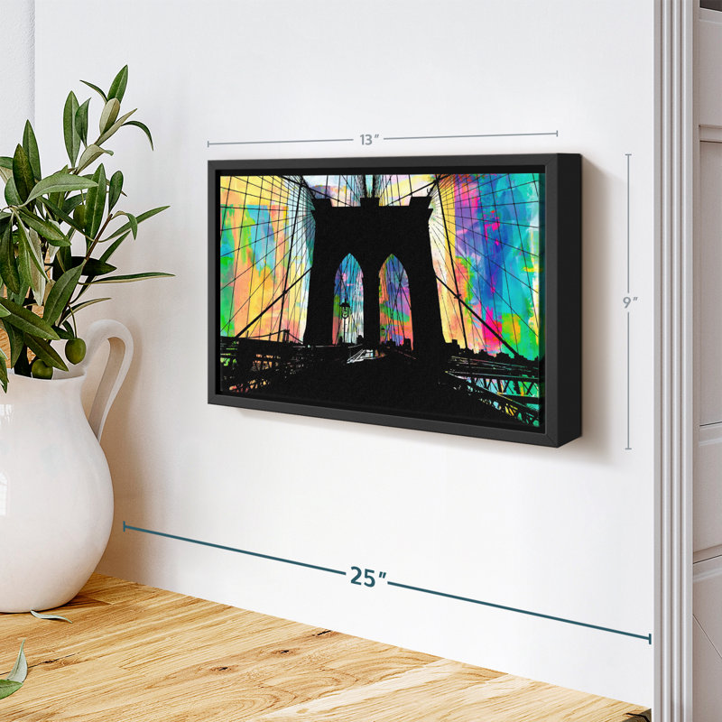 Impression sur toile Brooklyn Bridge I, H 9 po x l 13 po