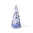 Spode – Blue Italian – Spode Blue Italian Cone Shaped Topiary - 10 Inch - BlueWhite